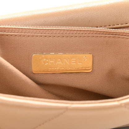 Chanel Lambskin Quilted Medium Chanel 19 Flap Dark Beige 6 of 11