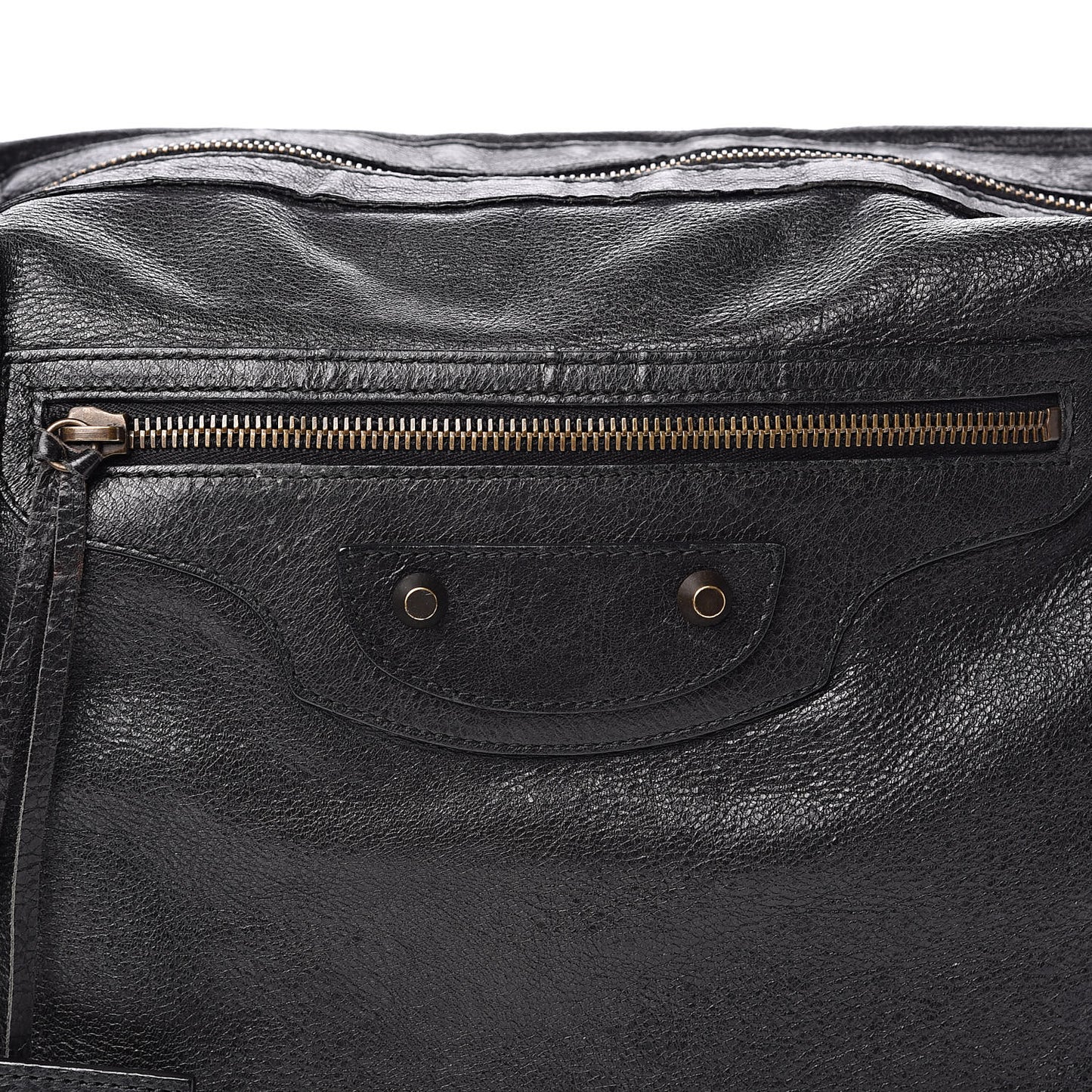 Agneau Classic Hardware Day Hobo Black