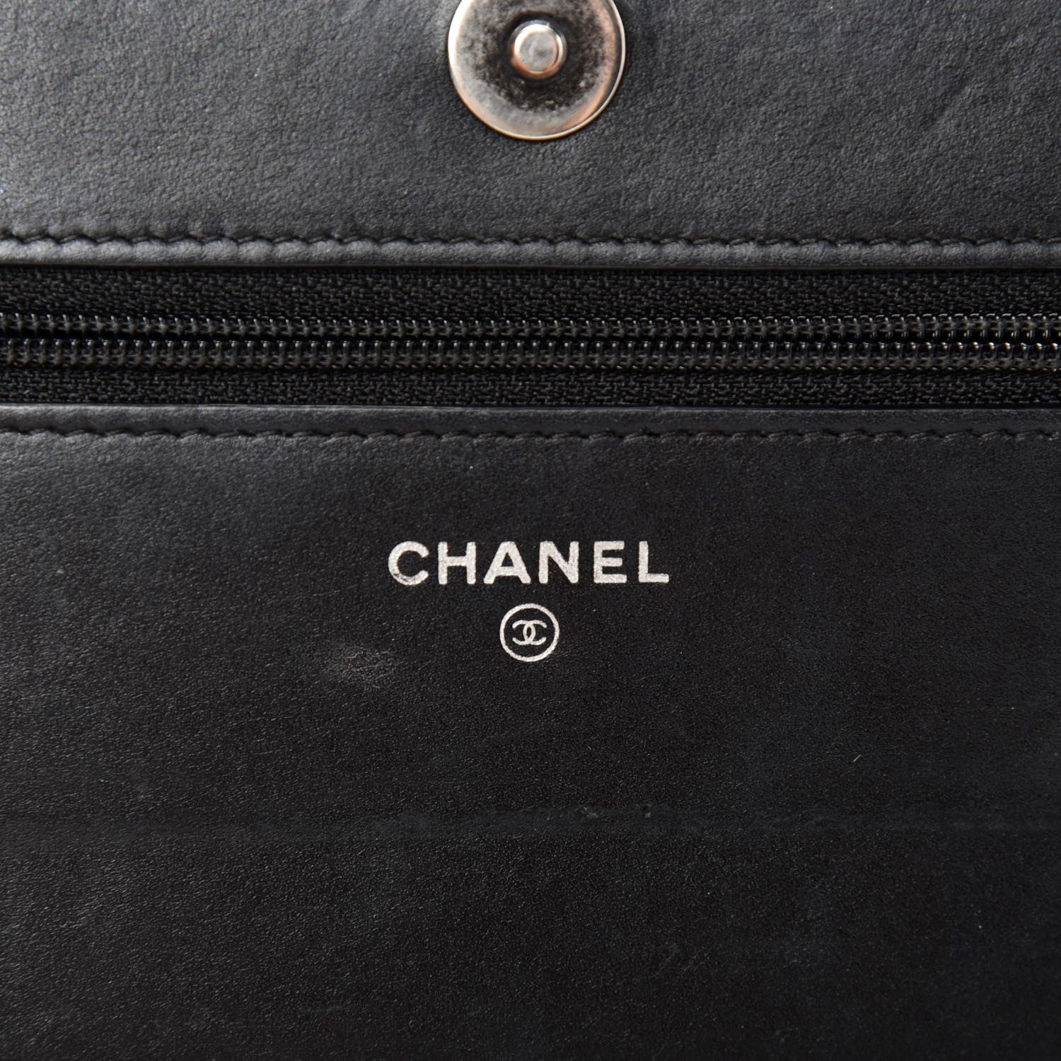 Chanel Caviar Quilted Boy Wallet On Chain WOC Black 8 of 14