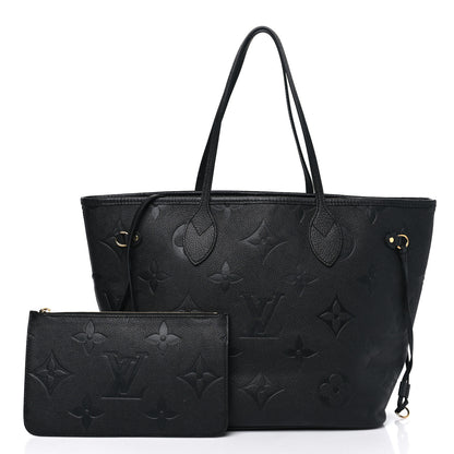 Louis Vuitton Empreinte Monogram Giant Neverfull MM Black 2 of 13