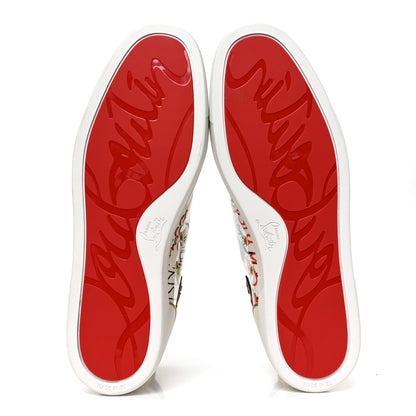 Christian Louboutin Patent Flash Paillettes Mens Rantus Orlato Sneakers 45.5 Version White 6 of 9