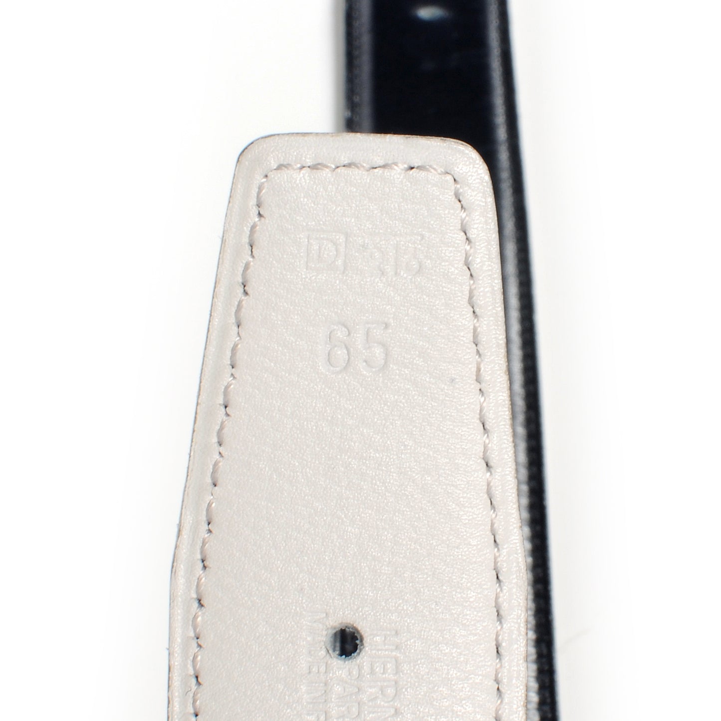 Box Reversible Belt Strap Indigo Blanc 65