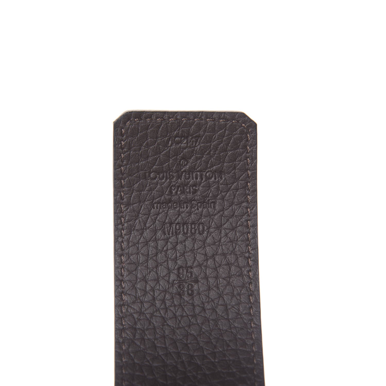 Louis Vuitton Taurillon Calfskin 30mm LV Initiales Reversible Belt 95 38 Black Navy 5 of 5