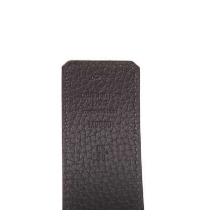 Louis Vuitton Taurillon Calfskin 30mm LV Initiales Reversible Belt 95 38 Black Navy 5 of 5