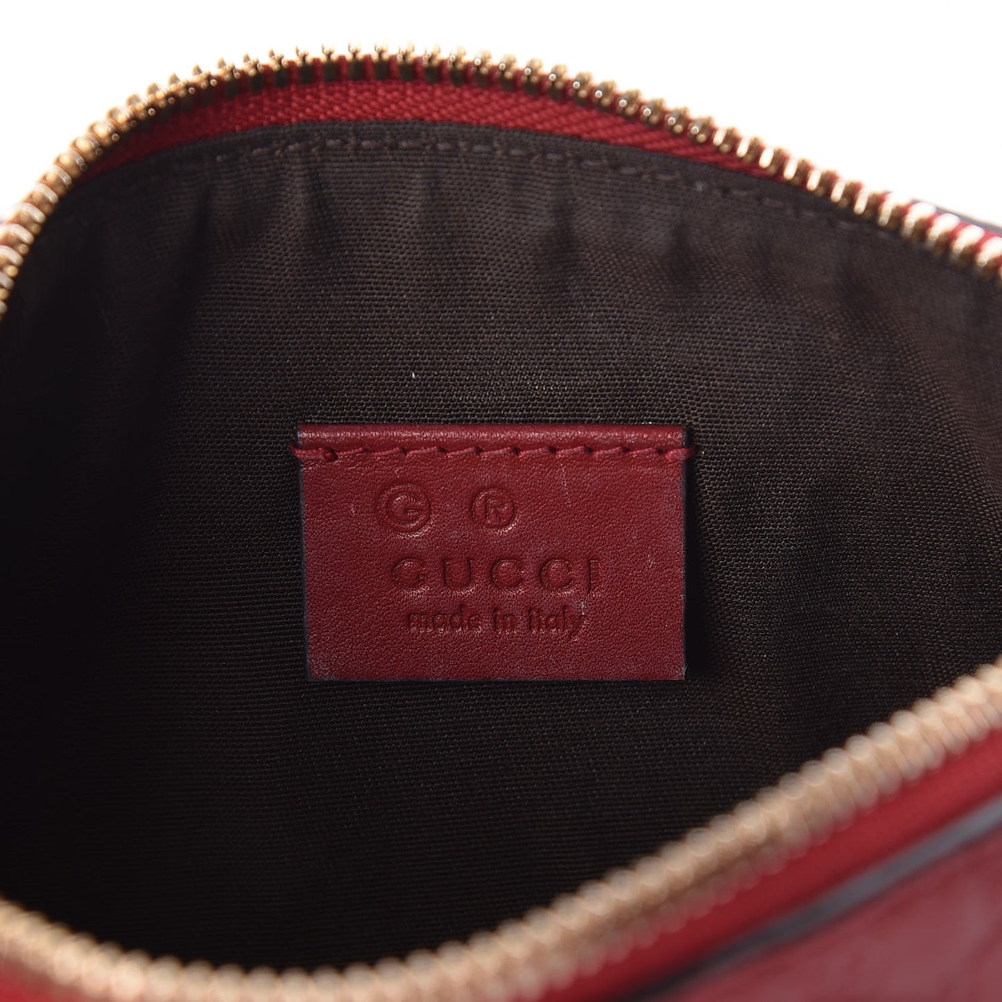 Microguccissima Small Cosmetic Case Red