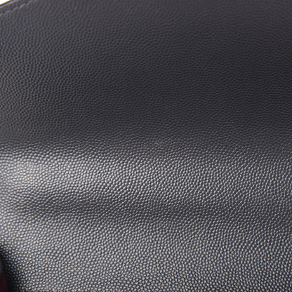 Saint Laurent Grain de Poudre Medium Classic Monogram Cassandra Top Handle Dark Smog 8 of 11