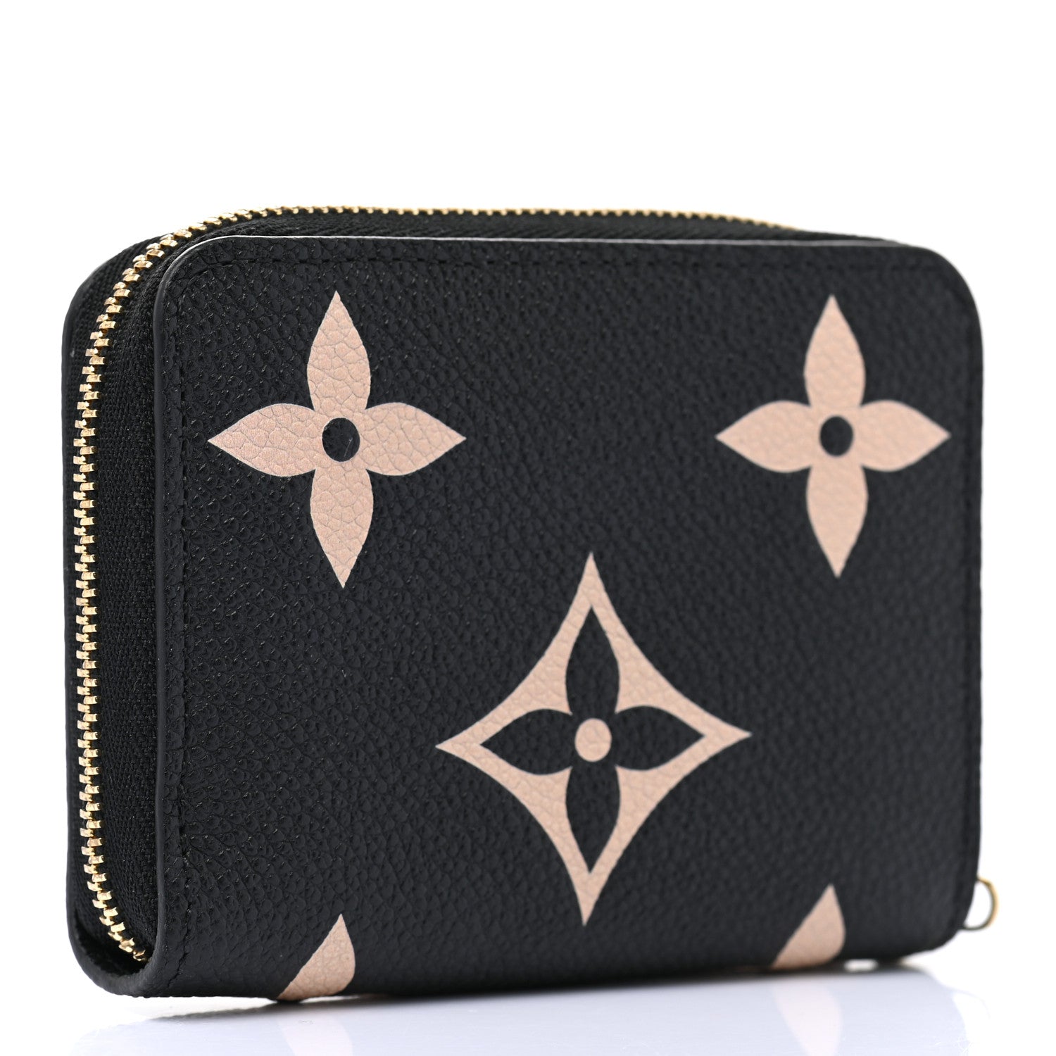 Louis Vuitton Empreinte Monogram Giant Zippy Coin Purse Black Beige 3 of 8