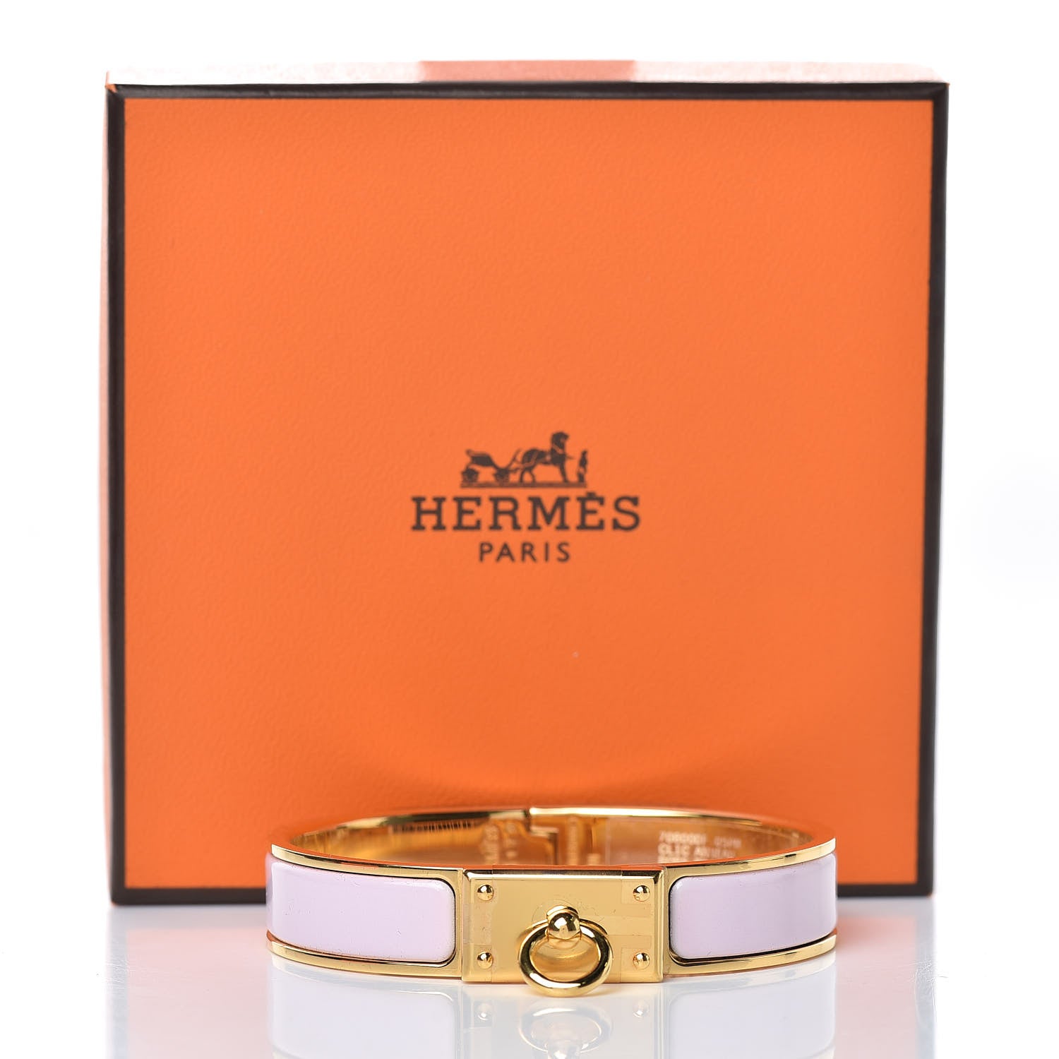 Hermes Enamel Clic Anneau Bracelet PM Rose Dragee 6 of 6