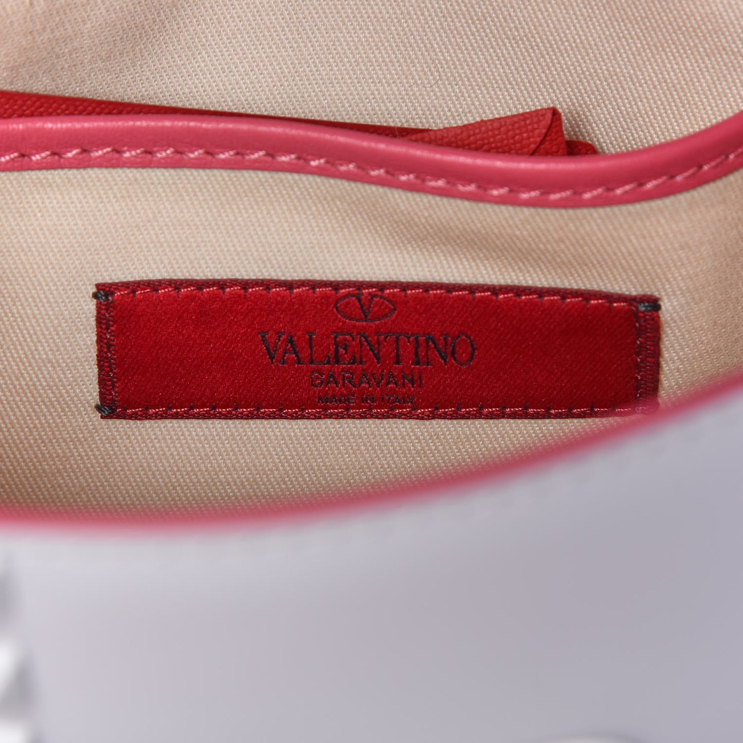 Vitello Colorblock Medium Free Rockstud Flip Lock Crossbody Bag Shadow Pink Optic White