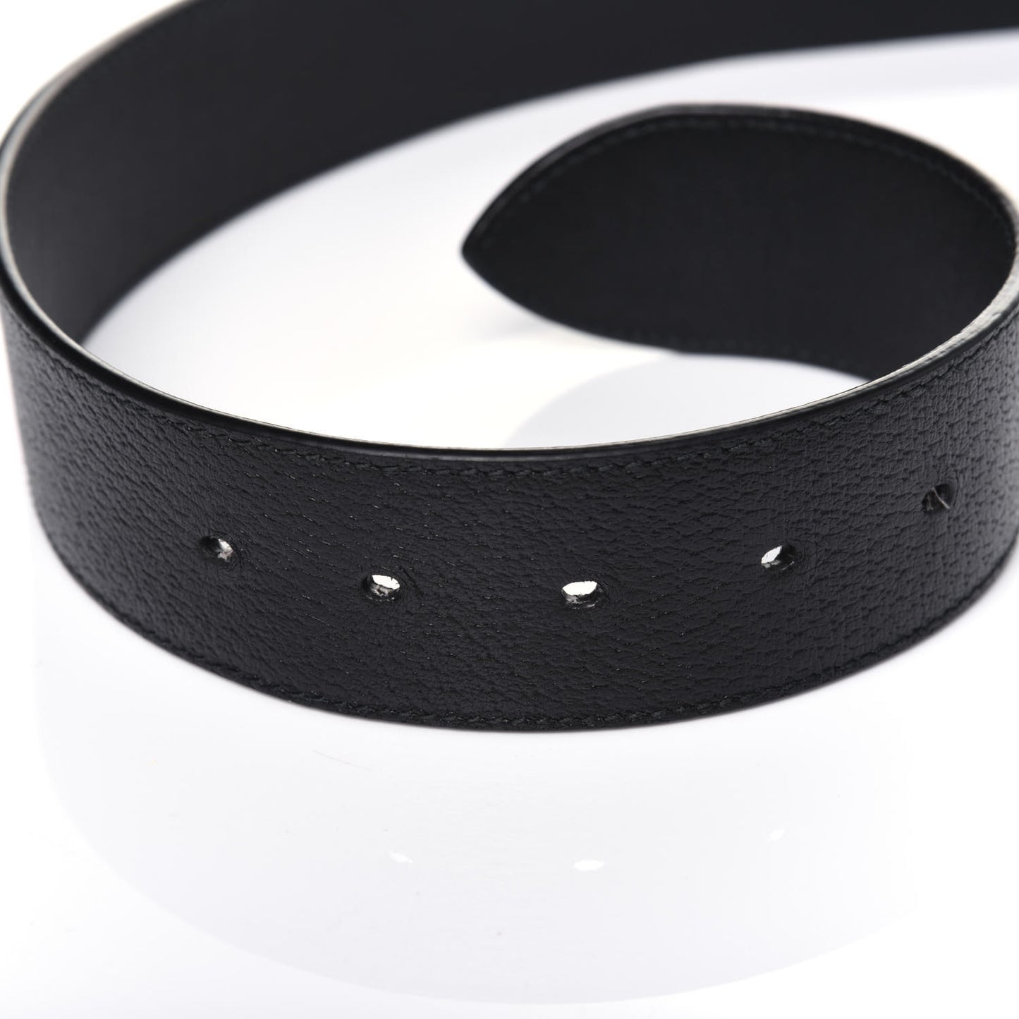 Textured Calfskin Double G 40mm Belt 105 42 Black