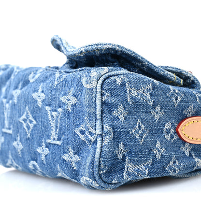 Louis Vuitton Monogram Denim Nano Speedy Blue 9 of 10