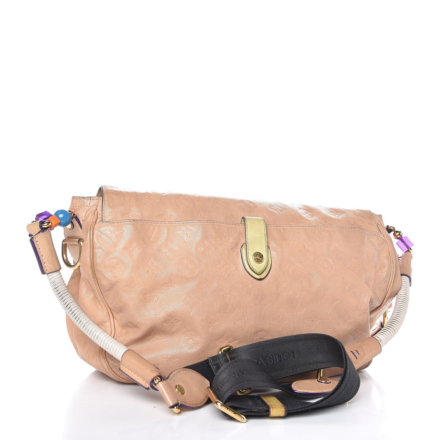 Monogram Leather Underground Messenger Rose