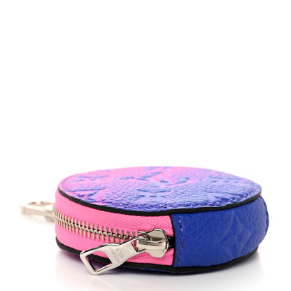 Louis Vuitton Taurillon Illusion Trio Coin Purse Bleu Rose 4 of 6