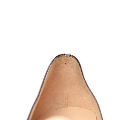 Christian Louboutin Patent Metal Simple 100 Pumps 36 Amethysts 8 of 9