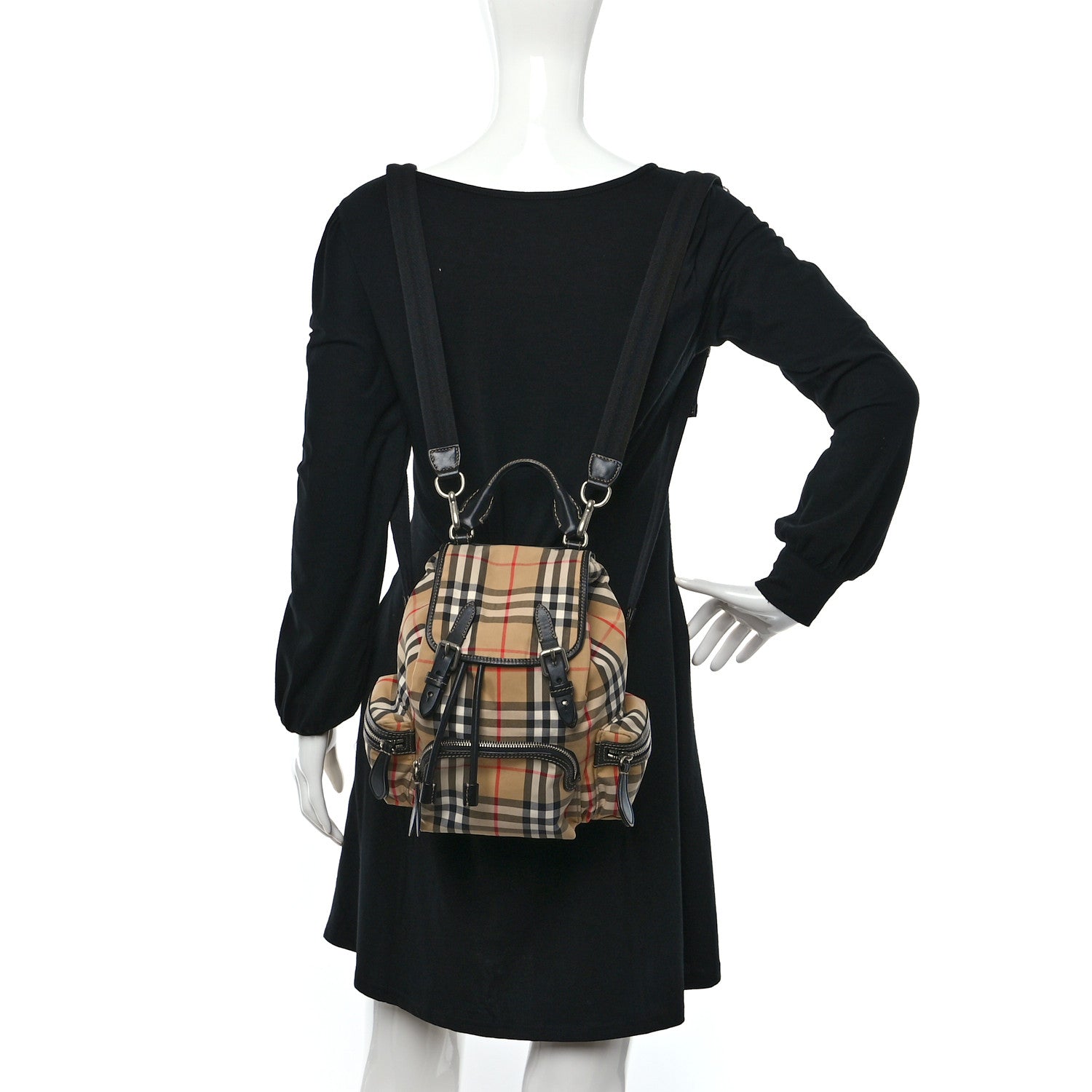 Burberry Vintage Check Small Rucksack Backpack Antique Yellow 2 of 9