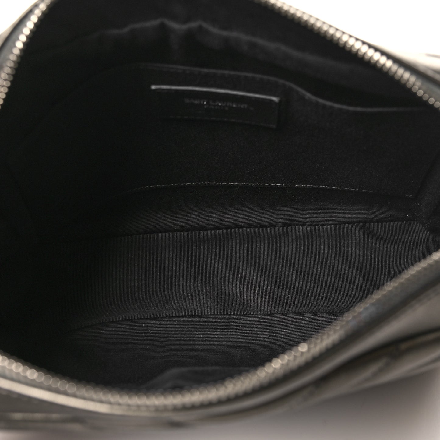 Metallic Calfskin Matelasse Monogram Lou Camera Bag Silver