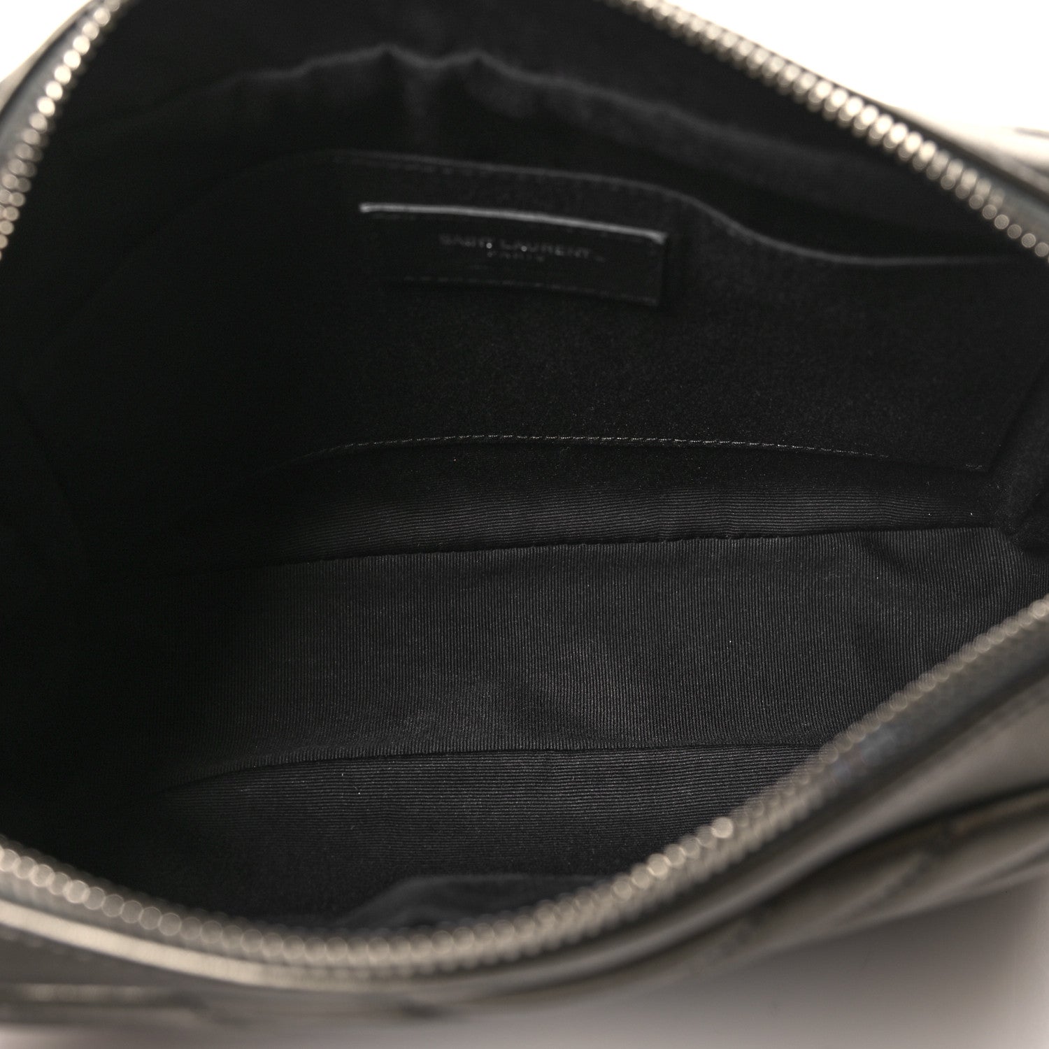 Saint Laurent Metallic Calfskin Matelasse Monogram Lou Camera Bag Silver 5 of 10