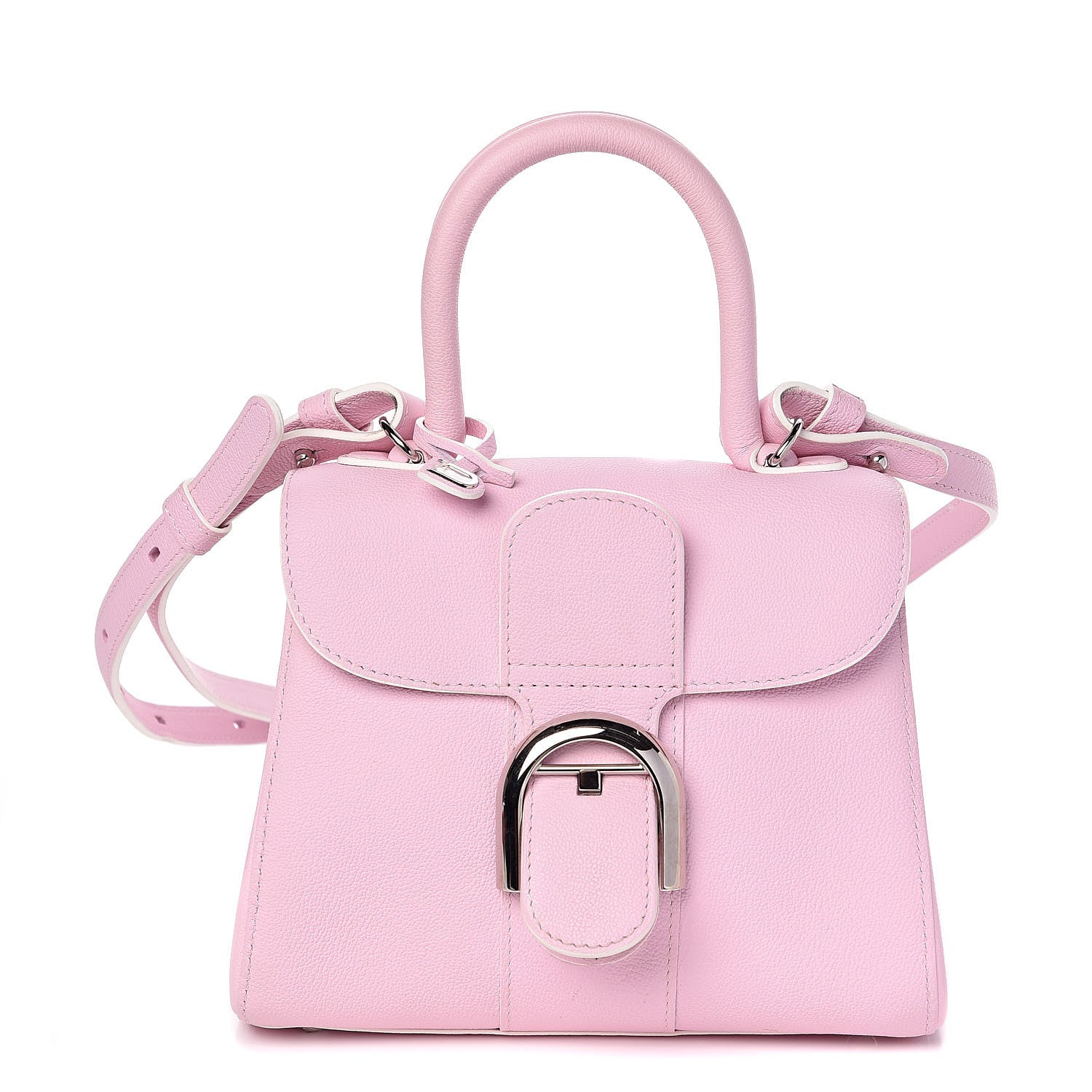 Delvaux Grained Calfskin Mini Brillant Satchel Nakuru 1 of 14