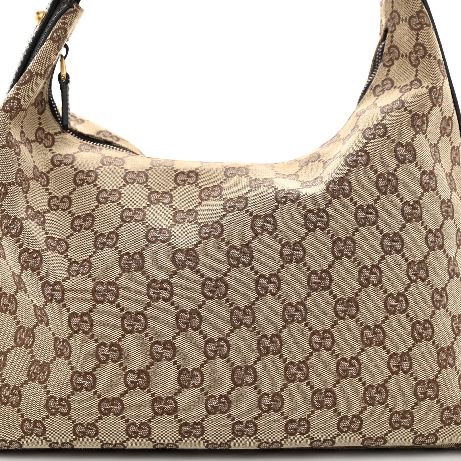 Gucci Monogram Medium Horsebit Chain Hobo Dark Brown 7 of 9