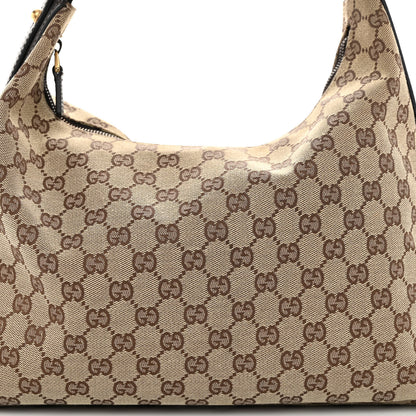 Gucci Monogram Medium Horsebit Chain Hobo Dark Brown 7 of 9