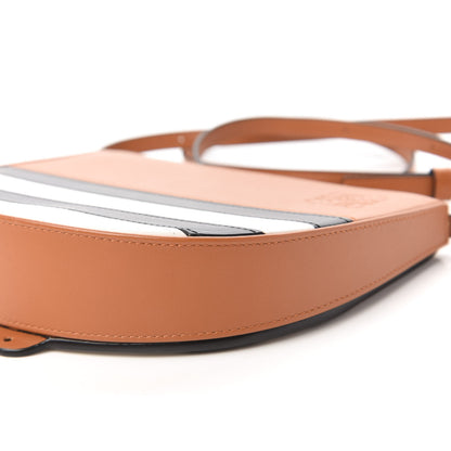 Loewe Calfskin Marine Stripe Mini Heel Shoulder Bag Tan 7 of 10