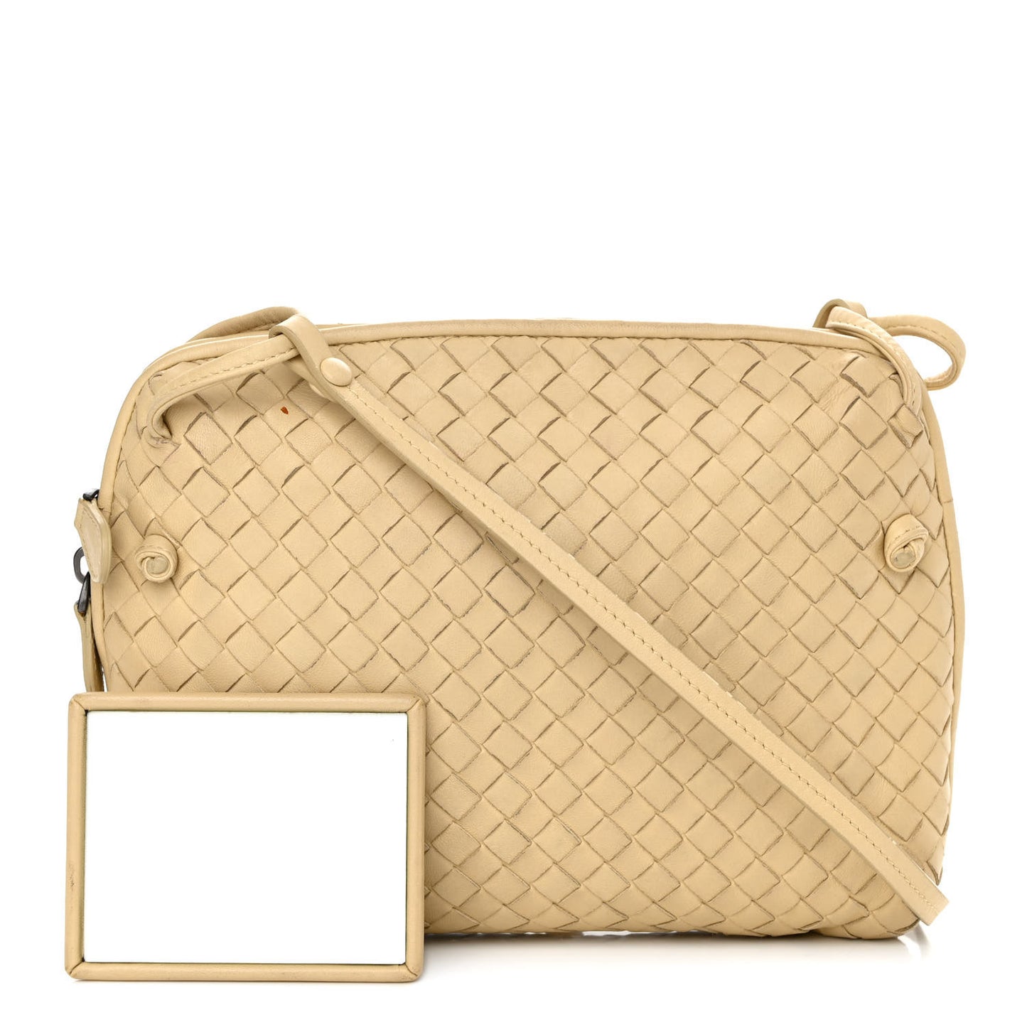 Nappa Intrecciato Nodini Crossbody Messenger Mink