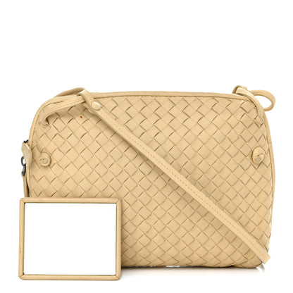 Bottega Veneta Nappa Intrecciato Nodini Crossbody Messenger Mink 1 of 15