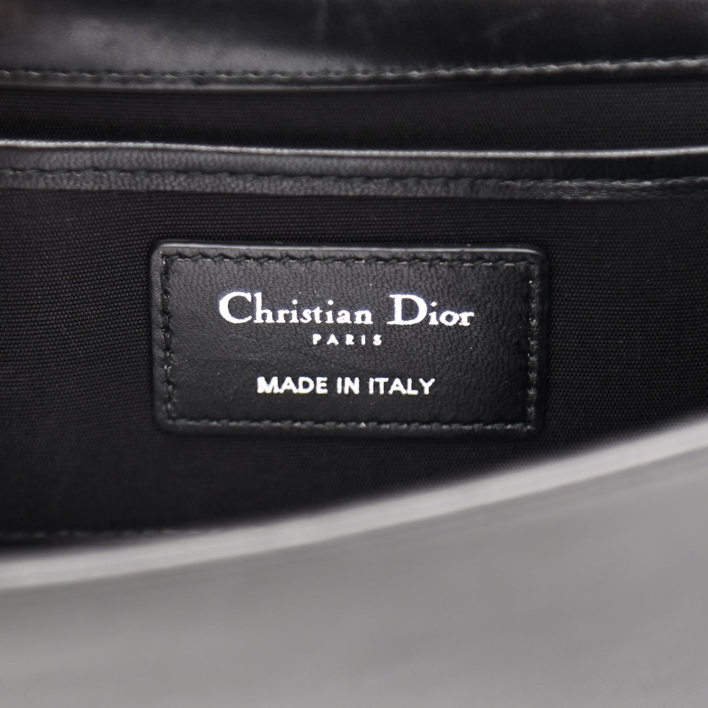 Lambskin Cannage Lady Dior Convertible Clutch Black