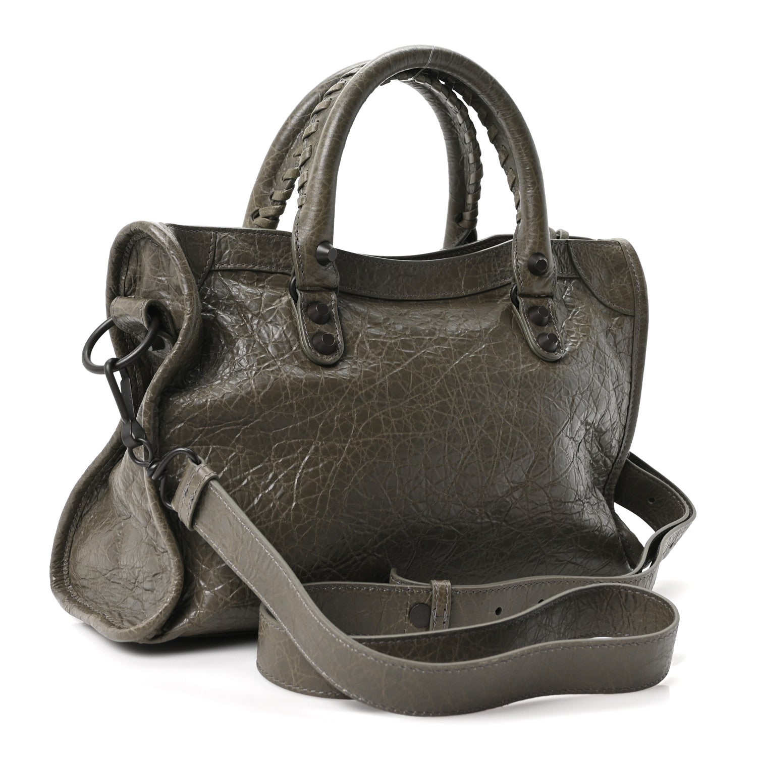Balenciaga Agneau Arena Classic Hardware Small Le City Army Green 3 of 10