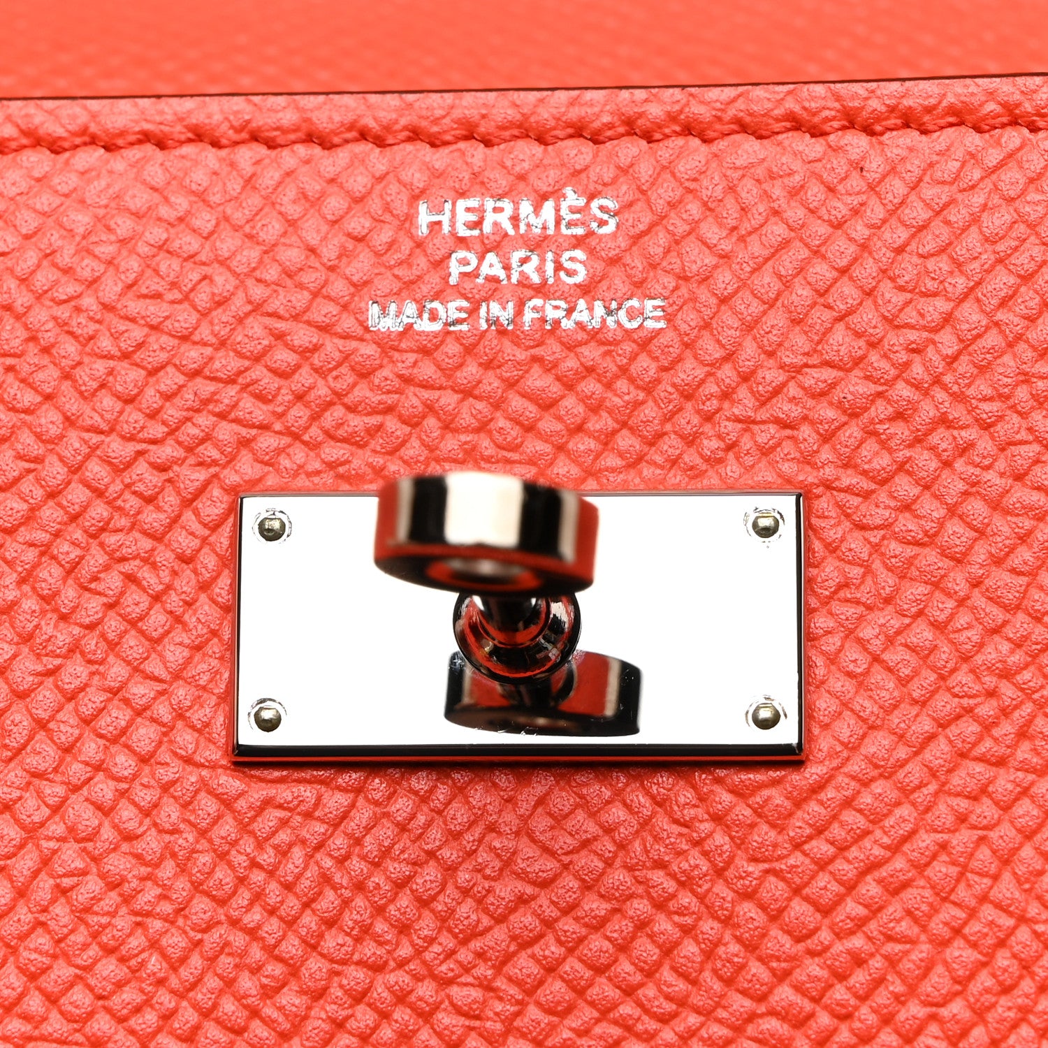 Hermes Epsom Kelly Longue Wallet Orange Poppy 6 of 8