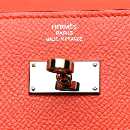 Hermes Epsom Kelly Longue Wallet Orange Poppy 6 of 8