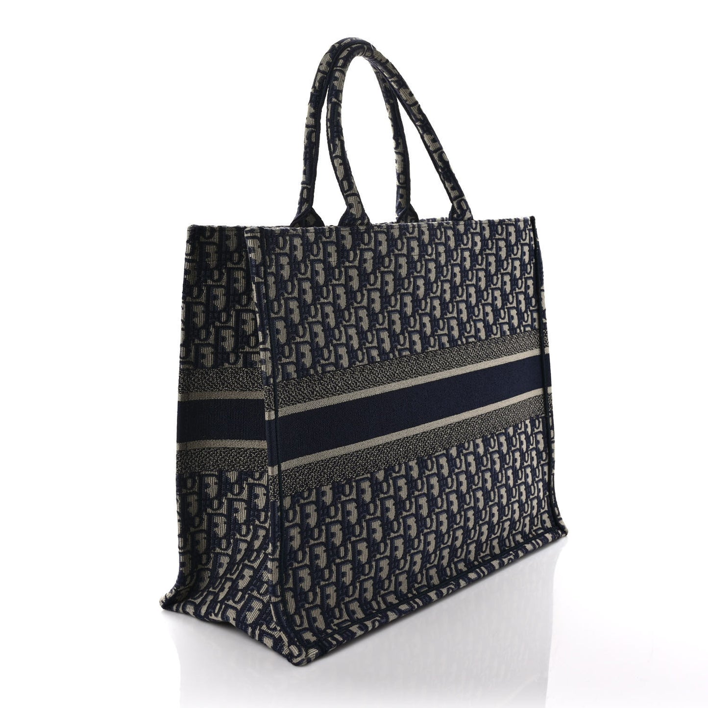 Oblique Large Book Tote Blue Multicolor
