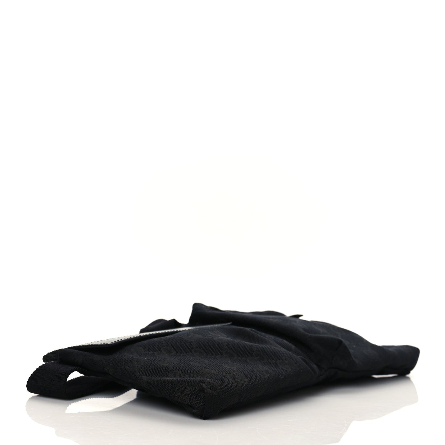 GG Monogram Double Pocket Belt Bag Black