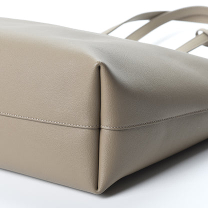 Saint Laurent Calfskin Large Shopping Tote Taupe 6 of 9