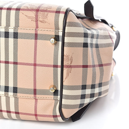 Burberry Haymarket Check Small Canterbury Tote Chocolate 7 of 13