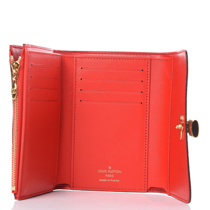 Louis Vuitton Monogram Flower Lock Compact Wallet Coquelicot 5 of 7