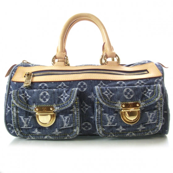 Monogram Denim Neo Speedy Blue