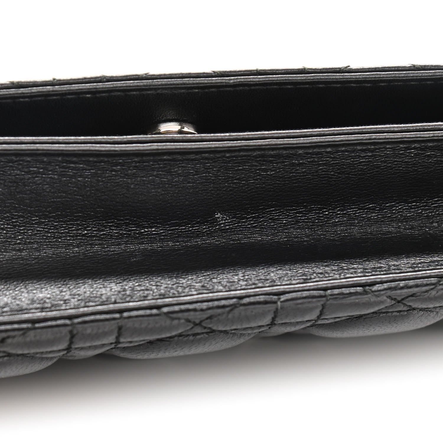 Christian Dior Lambskin Cannage Lady Dior Convertible Clutch Black 13 of 14