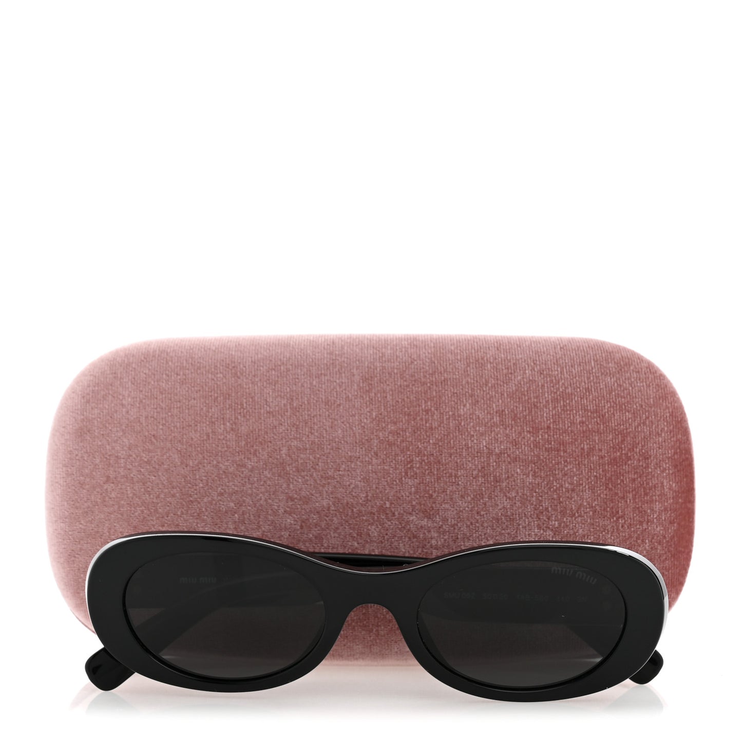 Acetate Oval Sunglasses SMU 06Z Black