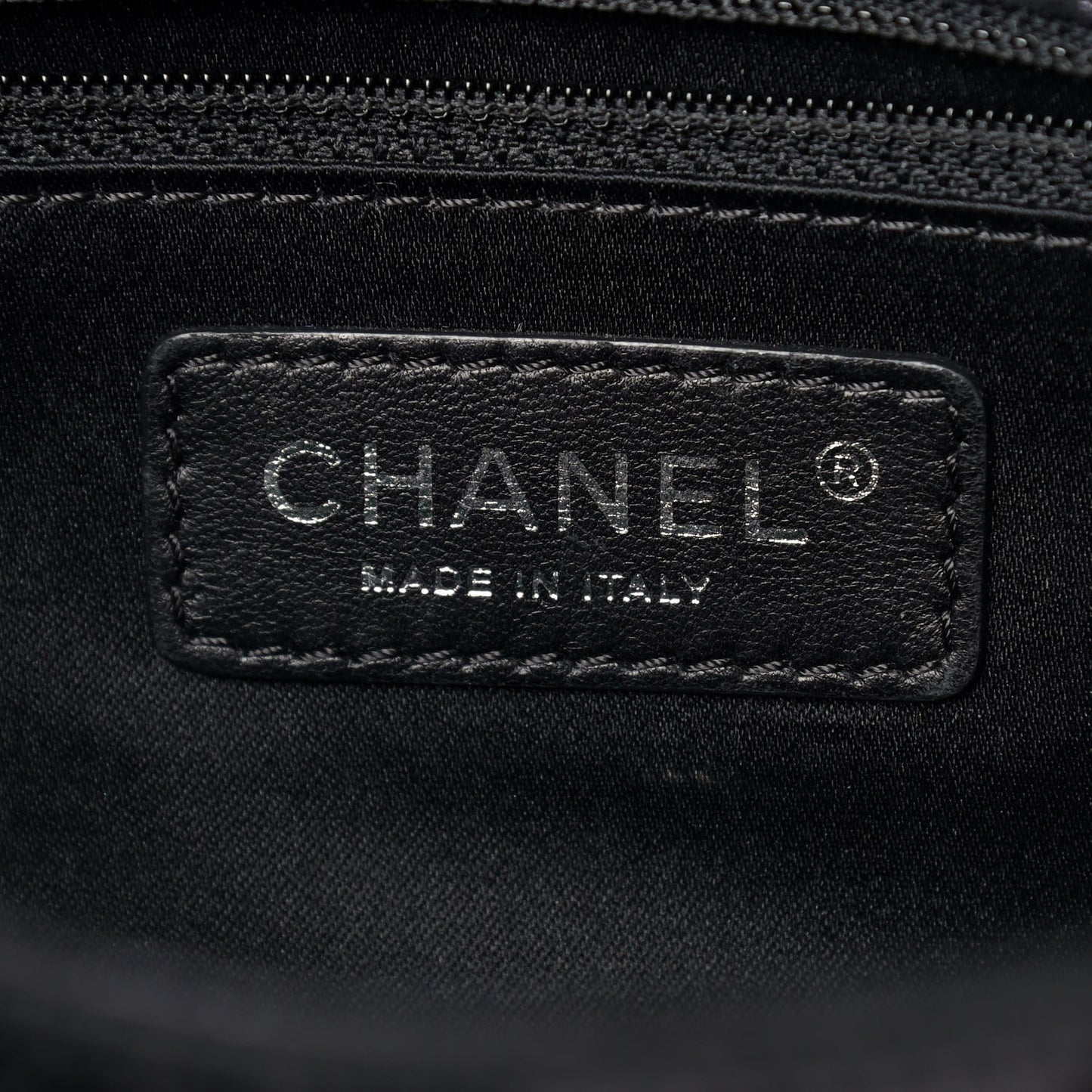 Sequin Embroidered Small Single Flap Black