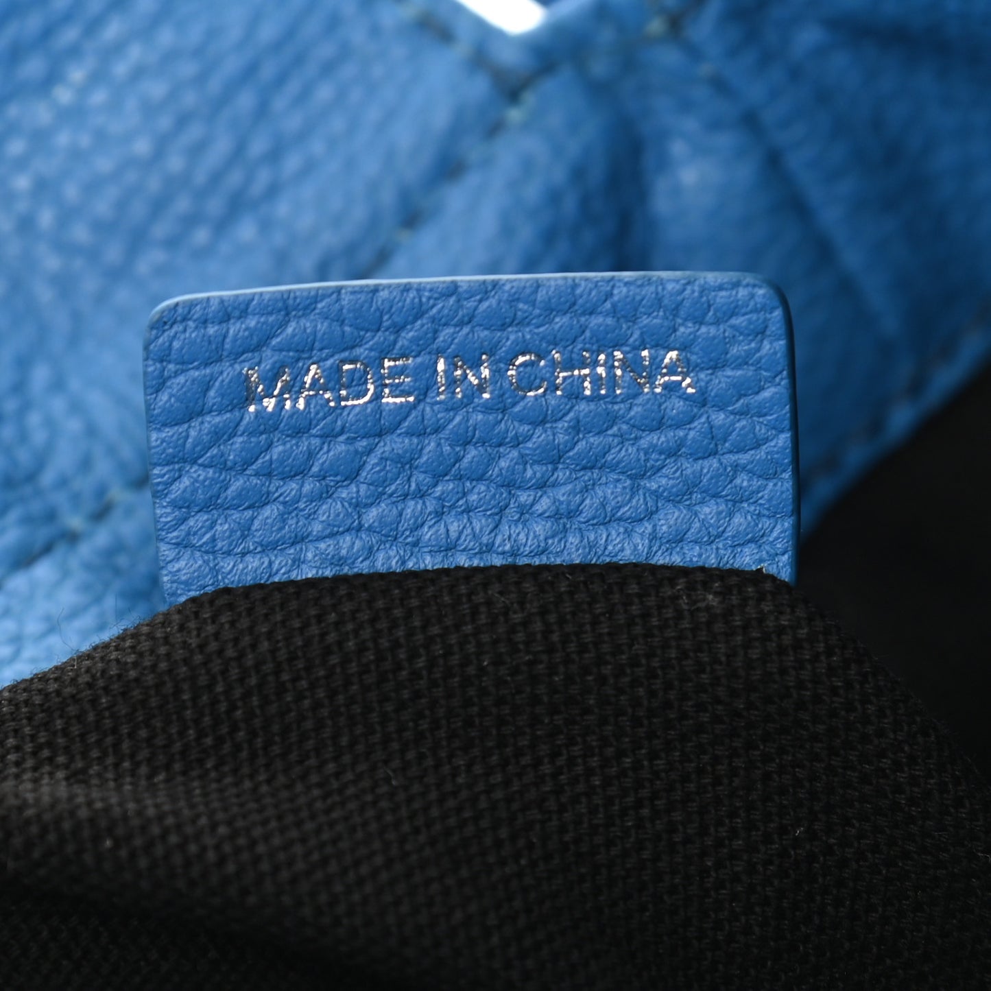 Prorsum Calfskin Drawstring Baby Duffle Blue Azure