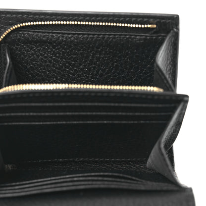 Gucci Dollar Calfskin GG Supreme Monogram Medium GG Marmont Wallet Black Beige Ebony 5 of 6