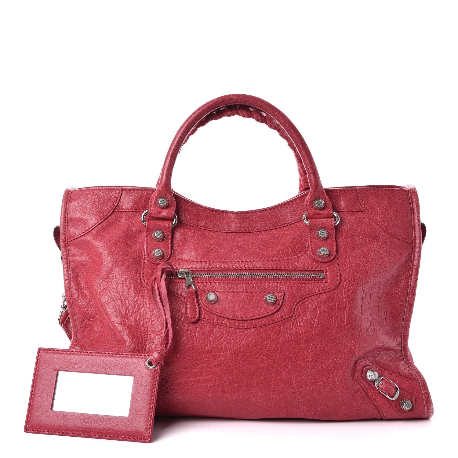 Balenciaga Agneau Giant 12 Silver Hardware City Rose Thulian 1 of 15