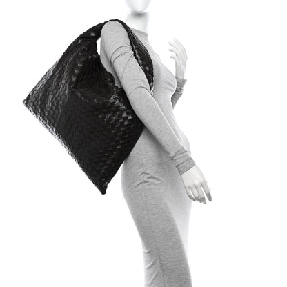 Bottega Veneta Calfskin Intrecciato Large Hop Ebano 2 of 10