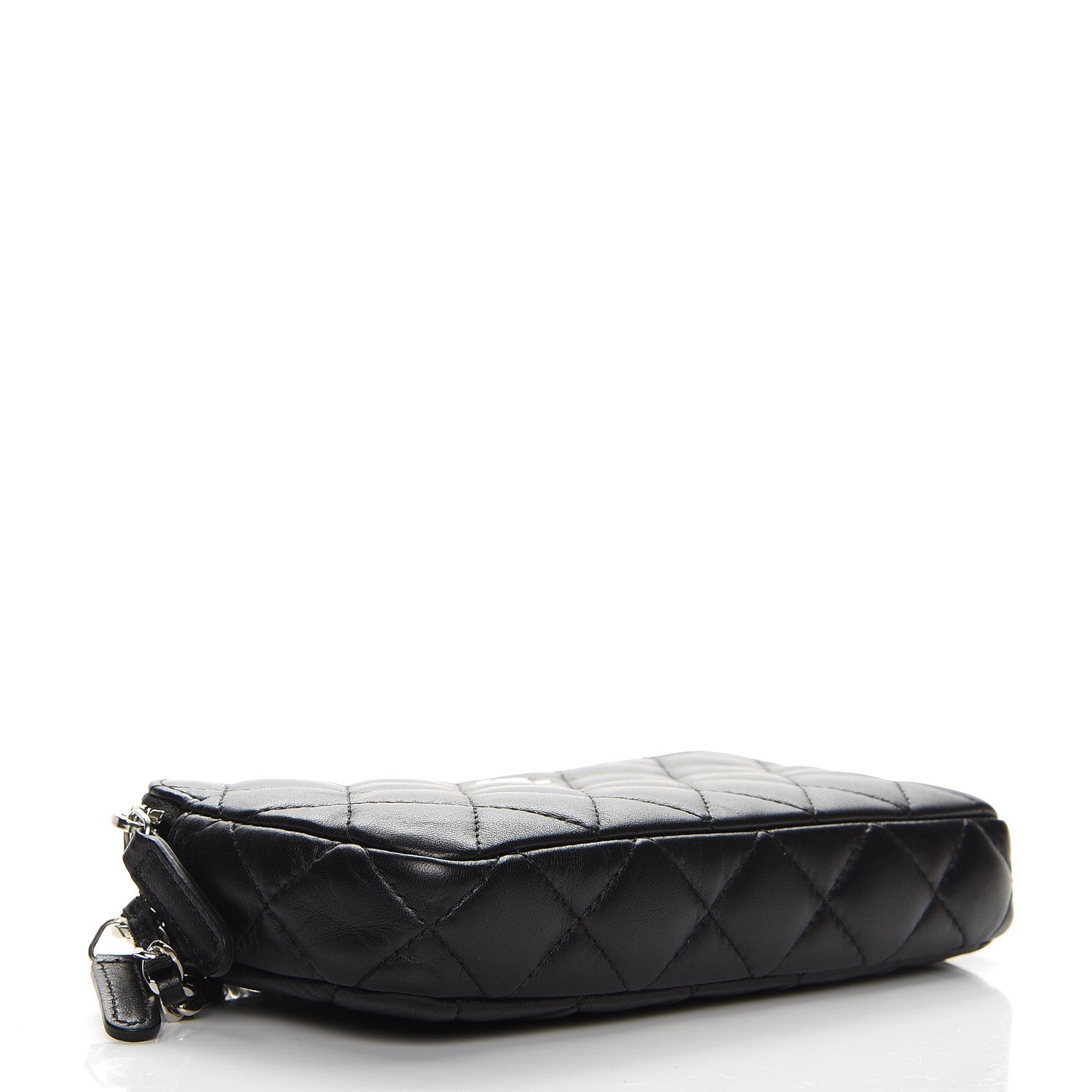 Chanel Lambskin Quilted Small Clutch With Chain Black 4 of 9