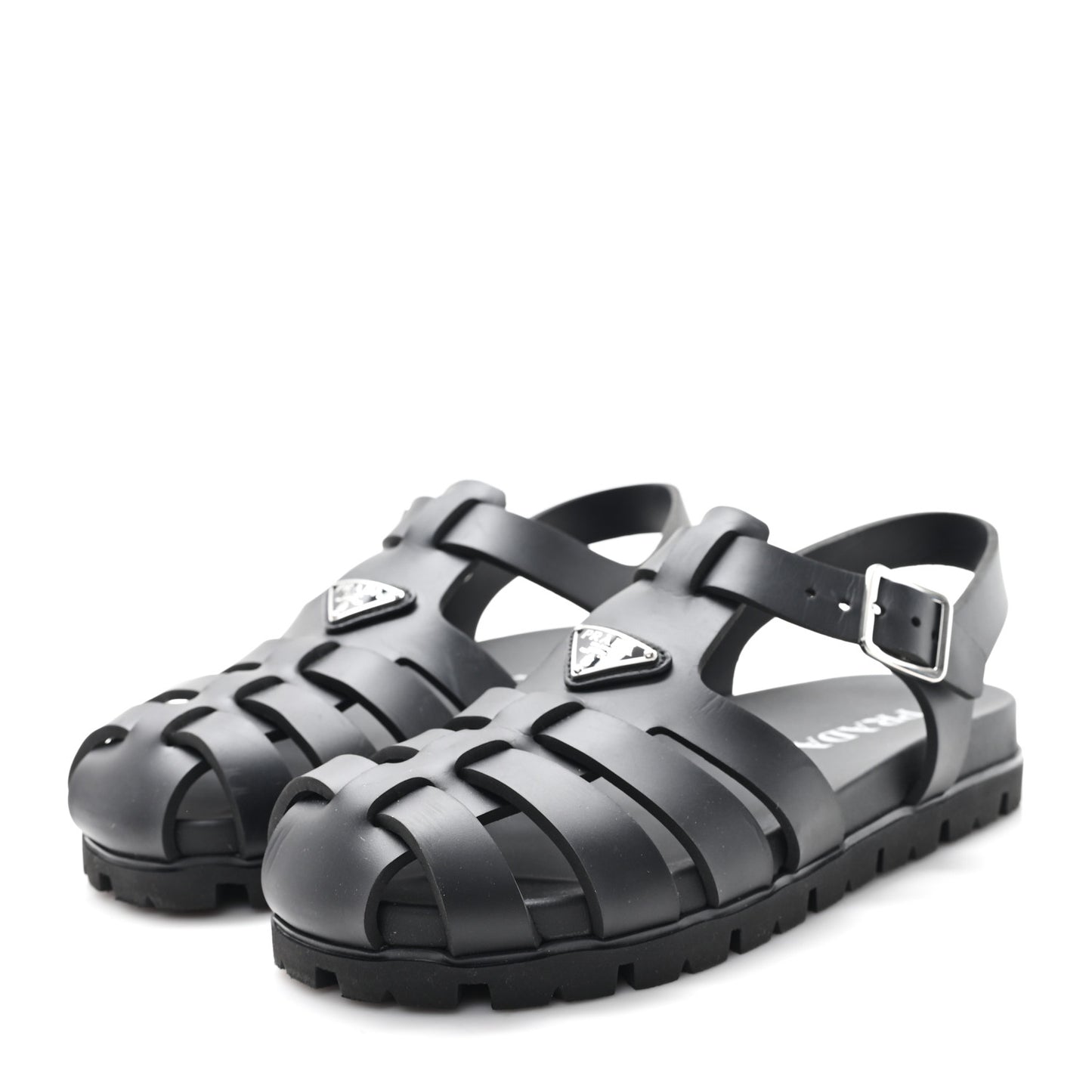 Foam Rubber Triangle 50mm Cage Sandals 40 Black