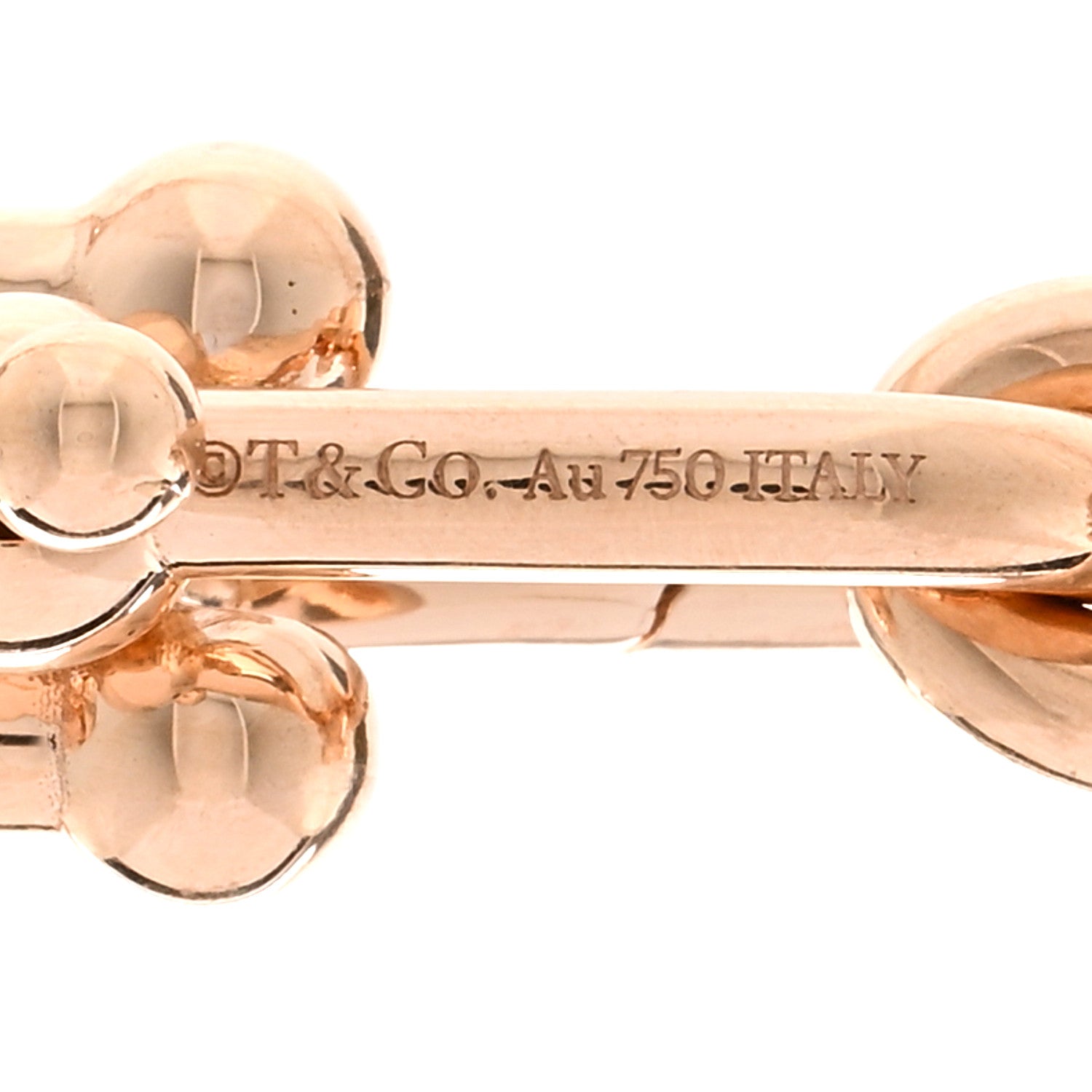 Tiffany 18K Rose Gold Medium HardWear Link Necklace 4 of 4