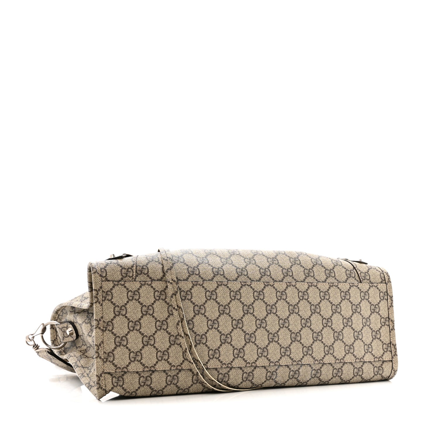 X GUCCI GG Supreme Monogram Neo Classic Silver Hardware City Beige Ebony