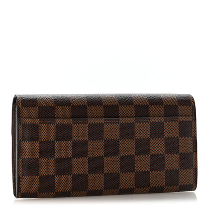 Louis Vuitton Damier Ebene Sarah Wallet NM 3 of 9