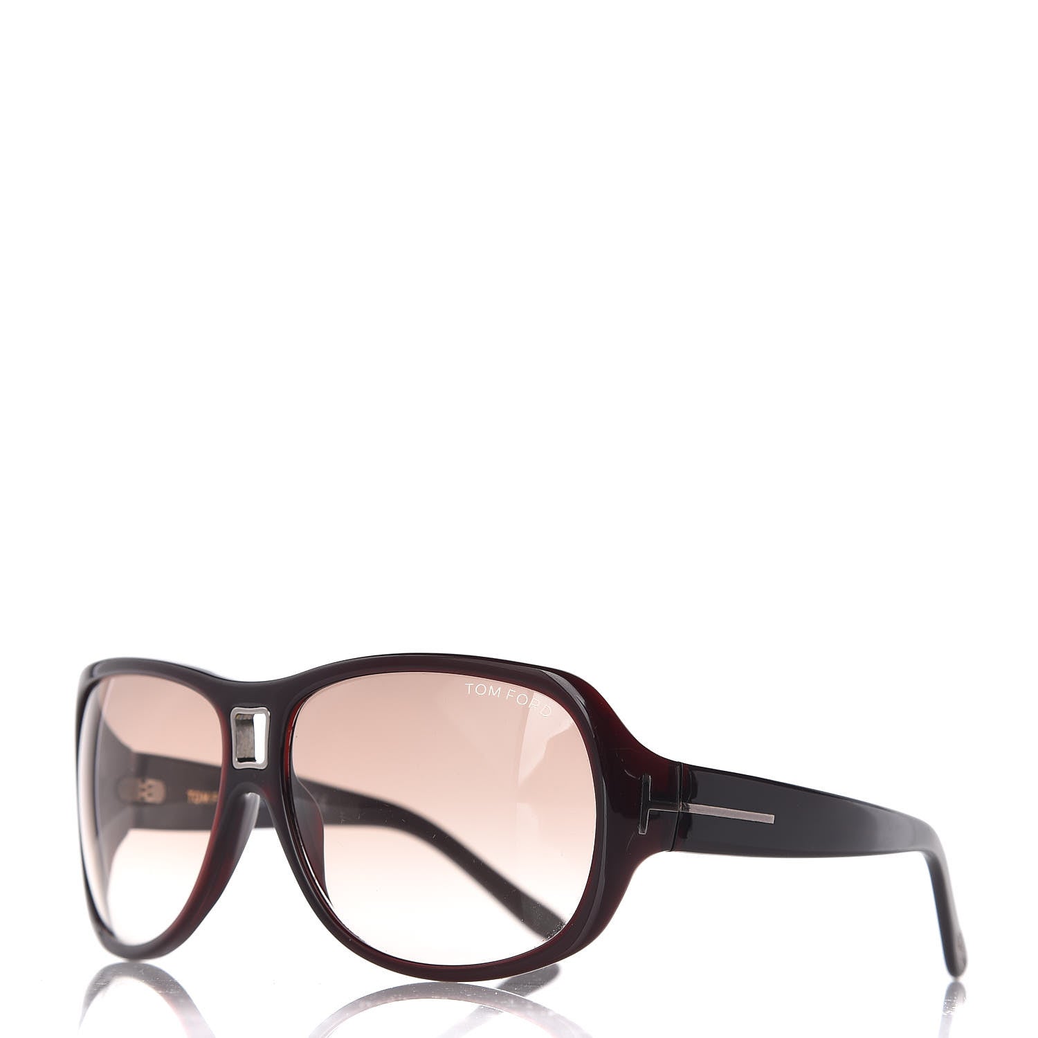 Tom Ford Austin Sunglasses TF50 Burgundy 1 of 7
